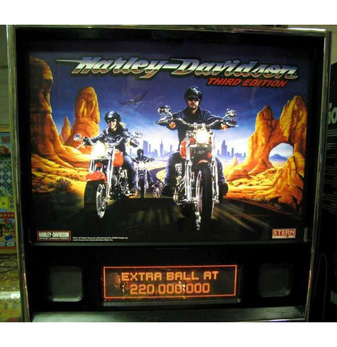 Harley Davidson Stern Harley-Davidson Pinball Machine - Consignment New Old Stock 11 Harley Davidson Stern Harley-Davidson Pinball Machine - Consignment New Old Stock - Image 9