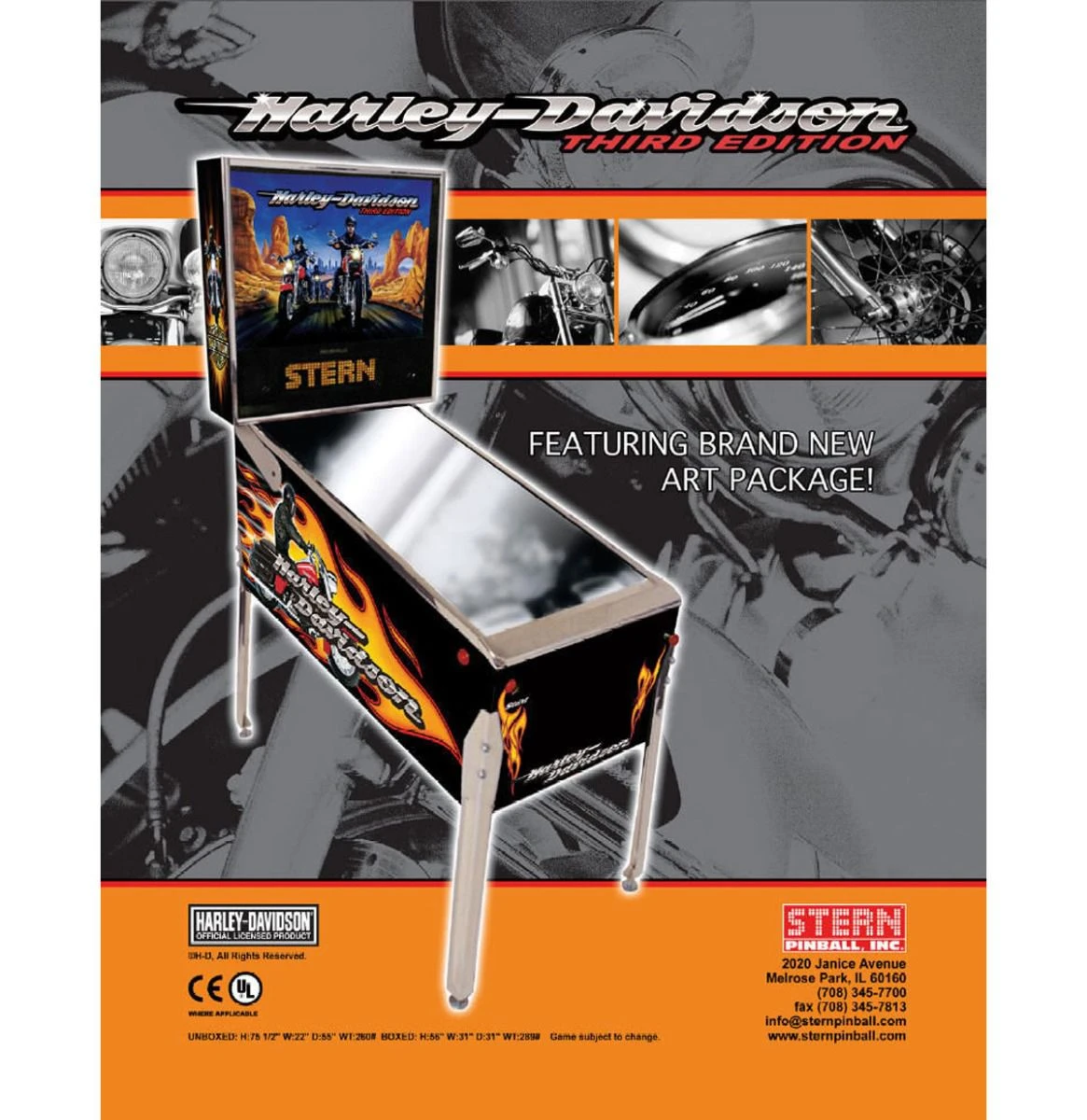 Harley Davidson Stern Harley-Davidson Pinball Machine - Consignment New Old Stock 18 Harley Davidson Stern Harley-Davidson Pinball Machine - Consignment New Old Stock - Image 16