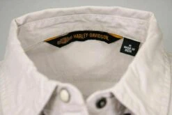 Harley Davidson Harley-Davidson Women's Beige 1903 L/S Woven Shirt (S17) -Harley Davidson Shop s l16007