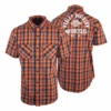 Harley Davidson Harley-Davidson Men's Orange Black Plaid MKE S/S Woven Shirt (S45) 1 Harley Davidson Harley-Davidson Men's Orange Black Plaid MKE S/S Woven Shirt (S45) -Harley Davidson Shop s l1600 7 7007797a 88b5 435a b1c8 c764ecd5975a