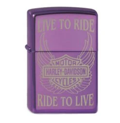 Harley Davidson Zippo Lighter Harley-Davidson Live To Ride, Purple